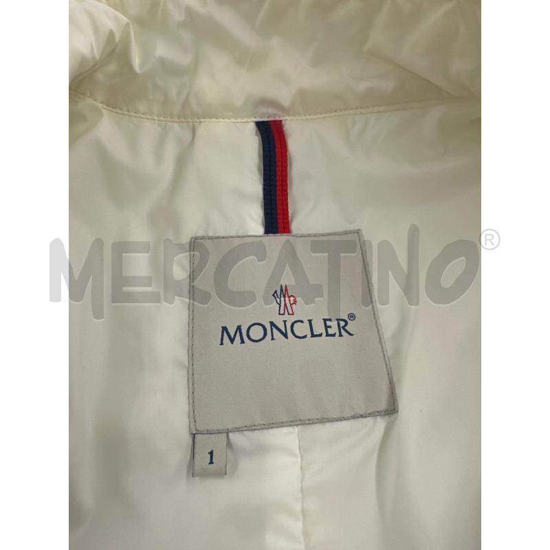 GIUBBINO DONNA MONCLER BIANCO BLU PROFILO ROSSO | Mercatino dell'Usato Molfetta 3