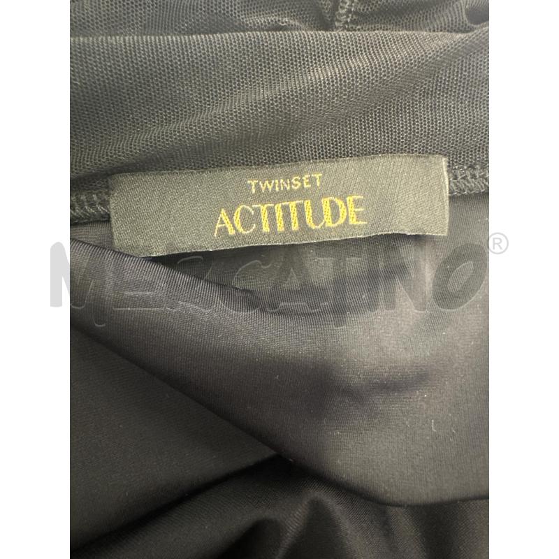 GONNA ACTITUDE TWINSET NERO VELATO | Mercatino dell'Usato Molfetta 5