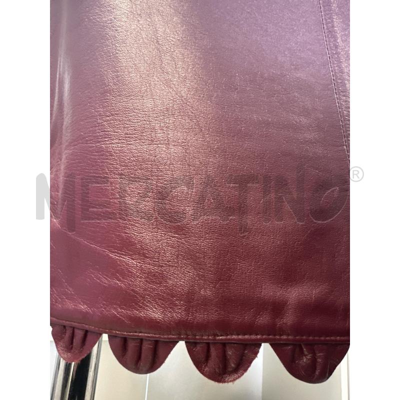 GONNA PELLE OZBEK BORDEAUX  | Mercatino dell'Usato Molfetta 2