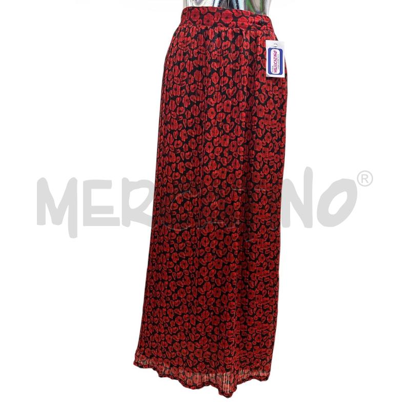 GONNA TRUSSARDI NERO FIORI ROSSI | Mercatino dell'Usato Molfetta 1