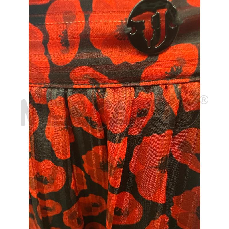 GONNA TRUSSARDI NERO FIORI ROSSI | Mercatino dell'Usato Molfetta 2