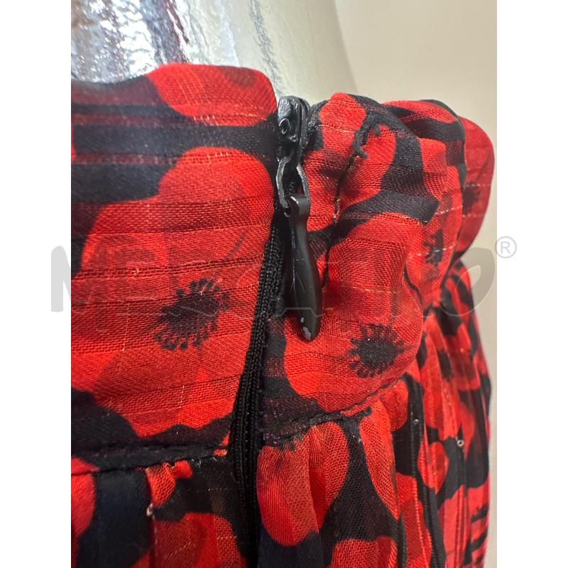 GONNA TRUSSARDI NERO FIORI ROSSI | Mercatino dell'Usato Molfetta 3