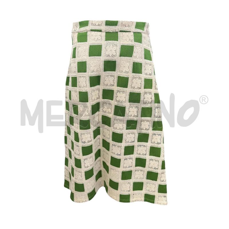 GONNA WEILI ZHENG PANNA VERDE RICAMATO QUADRONI | Mercatino dell'Usato Molfetta 2