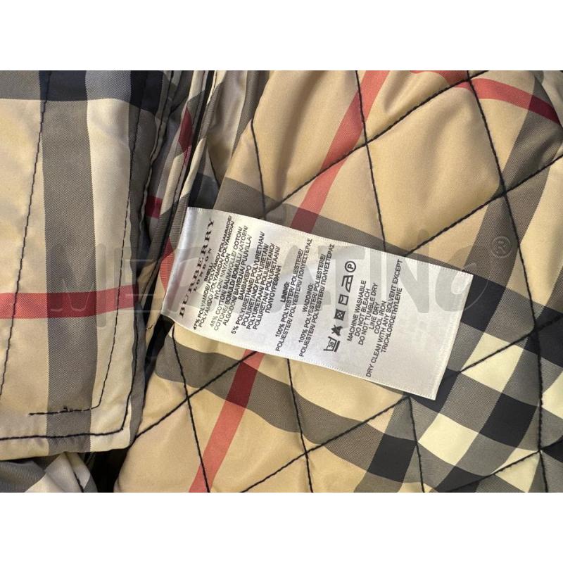 IMPERMEABILE UOMO BURBERRY BLU CON TRAPUNTINO INTERNO  | Mercatino dell'Usato Molfetta 3