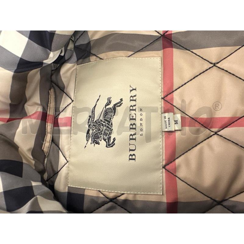 IMPERMEABILE UOMO BURBERRY BLU CON TRAPUNTINO INTERNO  | Mercatino dell'Usato Molfetta 4