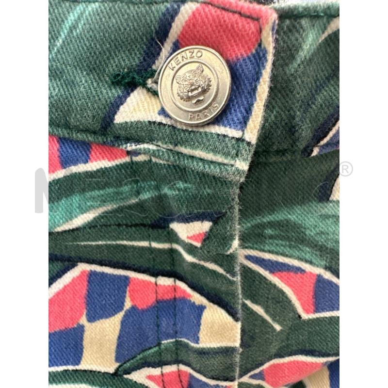 JEANS DONNA KENZO FANTASIA VERDE FUCSIA E VIOLA | Mercatino dell'Usato Molfetta 2