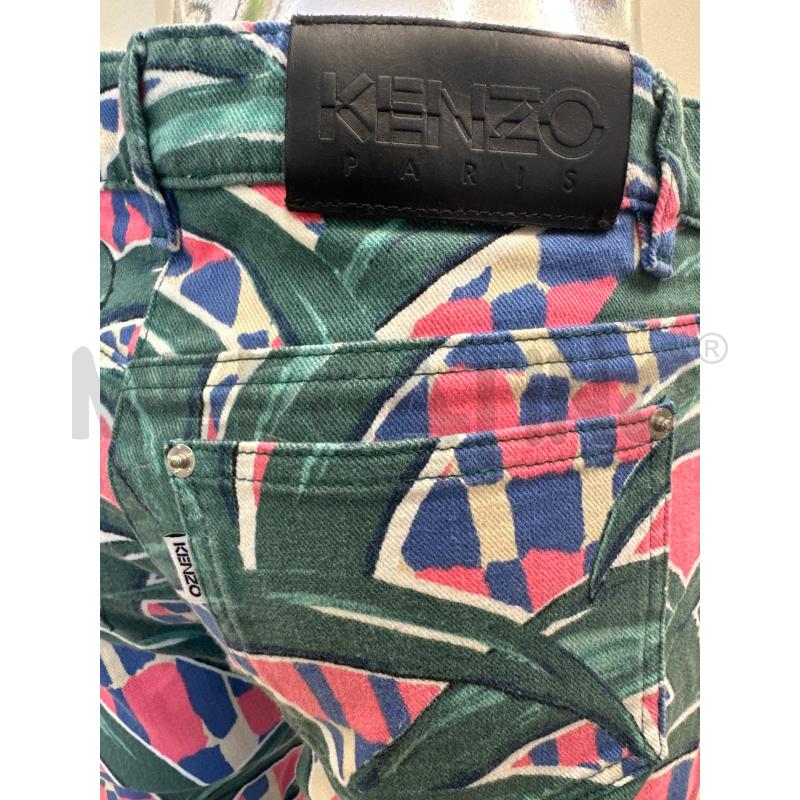 JEANS DONNA KENZO FANTASIA VERDE FUCSIA E VIOLA | Mercatino dell'Usato Molfetta 3