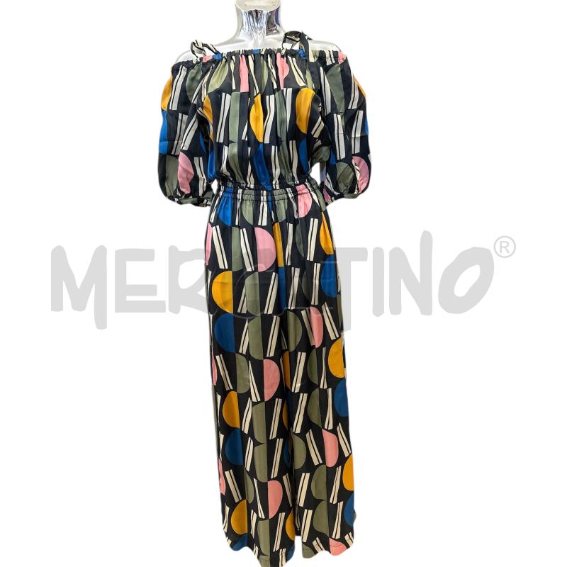 JUMPSUIT SUOLI FANTASIA NERO SENAPE ROSA BLU | Mercatino dell'Usato Molfetta 1