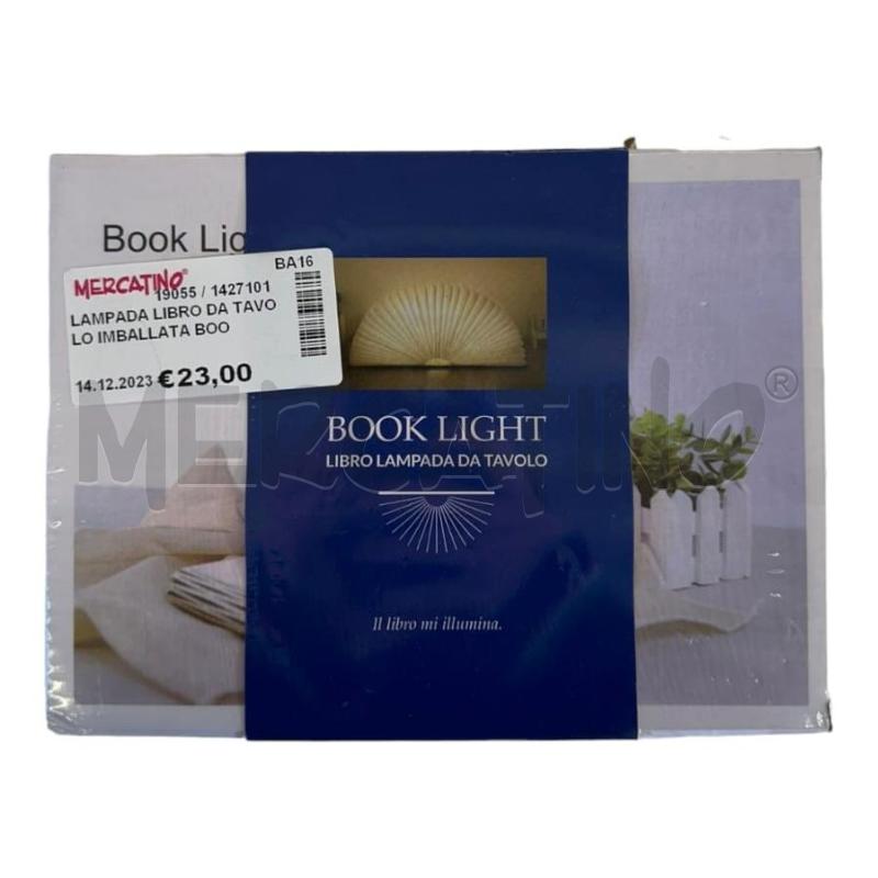 LAMPADA LIBRO DA TAVOLO IMBALLATA BOOK LIGHT | Mercatino dell'Usato Molfetta 1