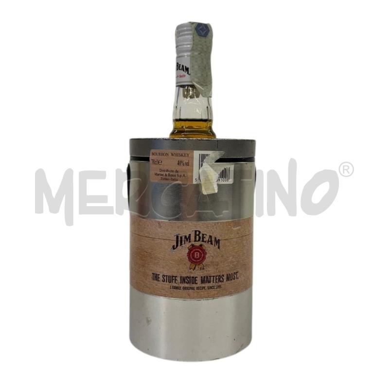 LIQUORE BOURBON WHISKY JIM BEAM CON SECCHIELLO GHIACCIO | Mercatino dell'Usato Molfetta 1