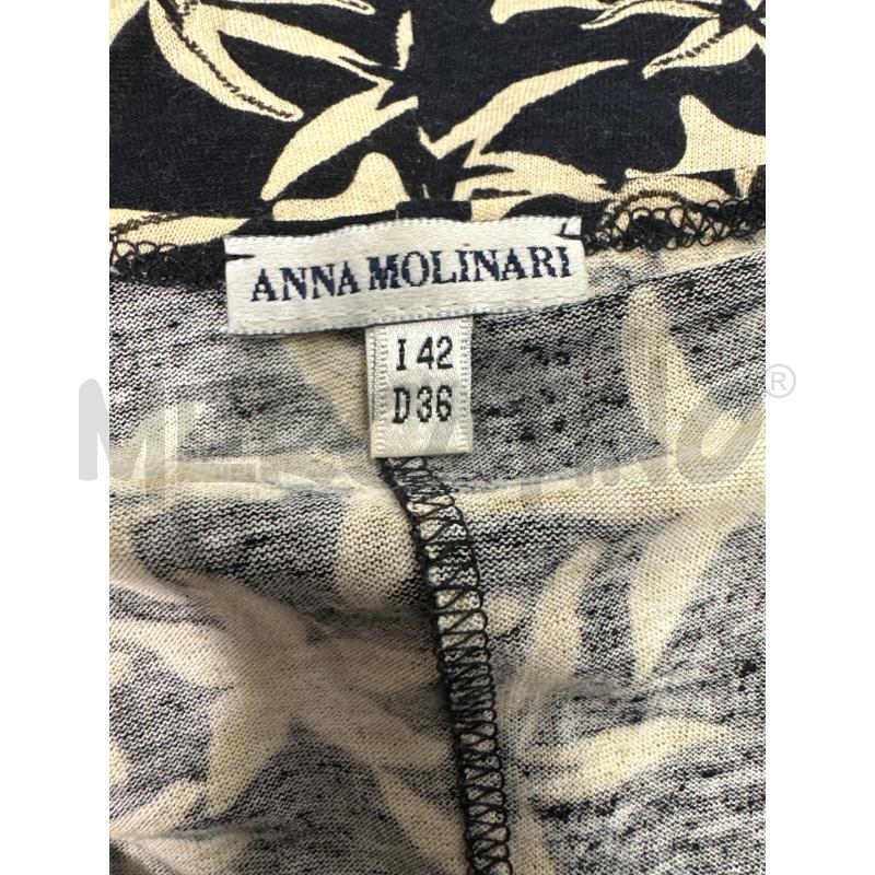MAGLIA DONNA ANNA MOLINARI NERO STELLE PANNA | Mercatino dell'Usato Molfetta 3
