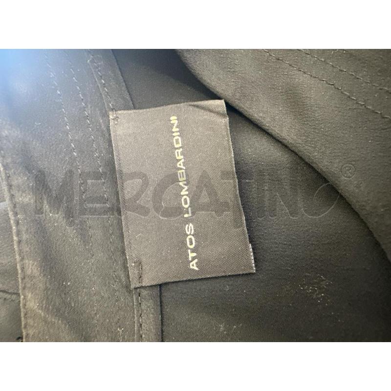 MAGLIA DONNA ATOS LOMBARDINI NERO TASCHINO ECOPELLE BOTTONI SCHIENA | Mercatino dell'Usato Molfetta 3