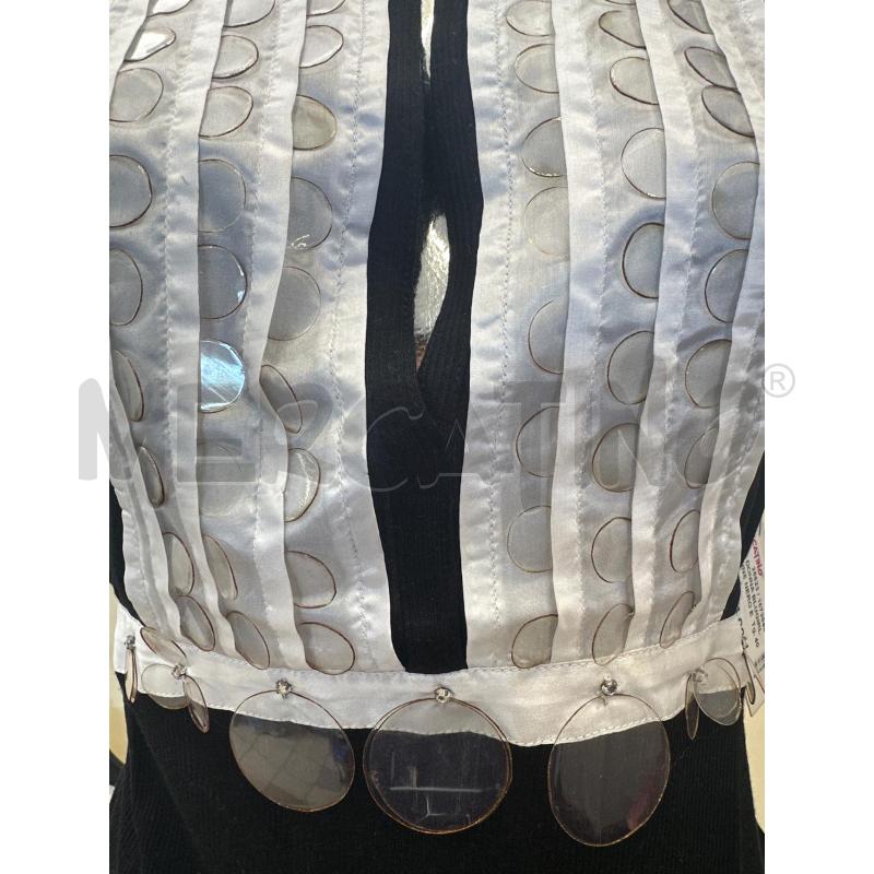 MAGLIA DONNA BLUGIRL BLUMARINE NERO E BIANCO CERCHIETTI | Mercatino dell'Usato Molfetta 2