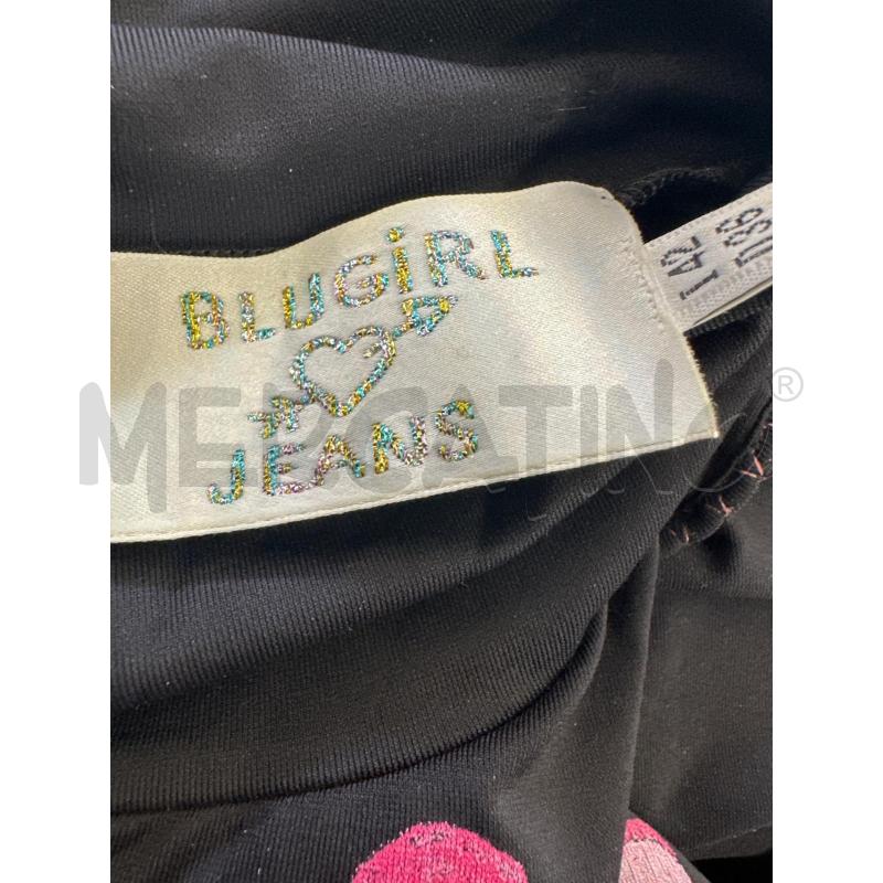 MAGLIA DONNA BLUGIRL BLUMARINE NERO SCRITTA ROSA | Mercatino dell'Usato Molfetta 3