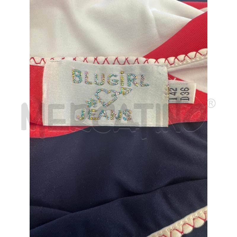 MAGLIA DONNA BLUGIRL JEANS BLU ROSSO BIANCO | Mercatino dell'Usato Molfetta 4