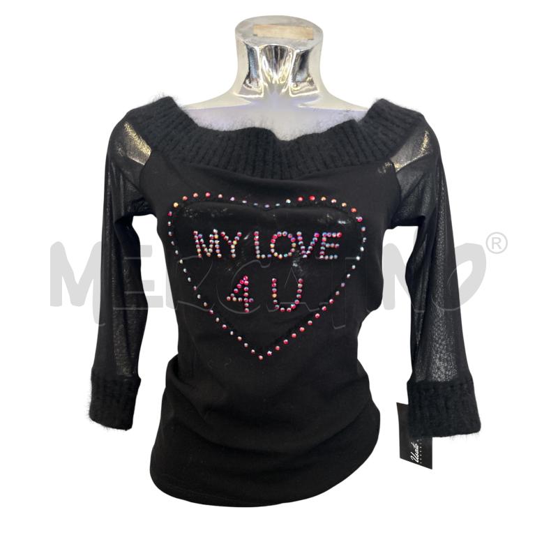 MAGLIA DONNA BLUGIRL NERO VELATO  | Mercatino dell'Usato Molfetta 1