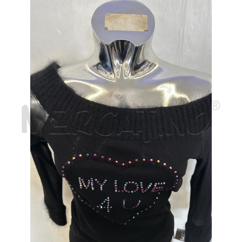 MAGLIA DONNA BLUGIRL NERO VELATO  | Mercatino dell'Usato Molfetta 2