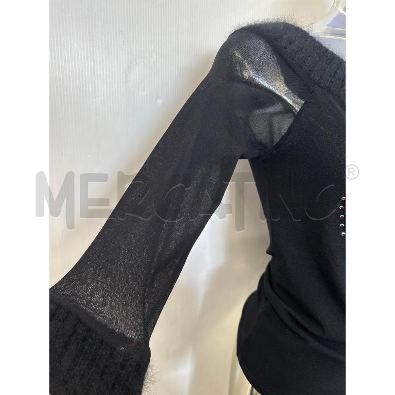 MAGLIA DONNA BLUGIRL NERO VELATO  | Mercatino dell'Usato Molfetta 3