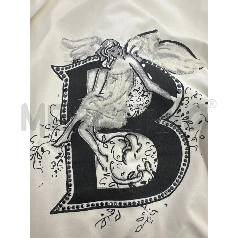 MAGLIA DONNA BLUMARINE BIANCO SCRITTO NERO | Mercatino dell'Usato Molfetta 3