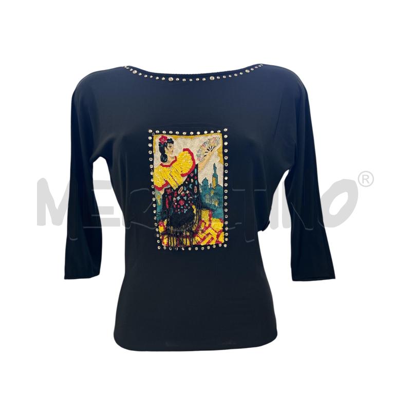 MAGLIA DONNA BLUMARINE NERO PALLETTE | Mercatino dell'Usato Molfetta 1