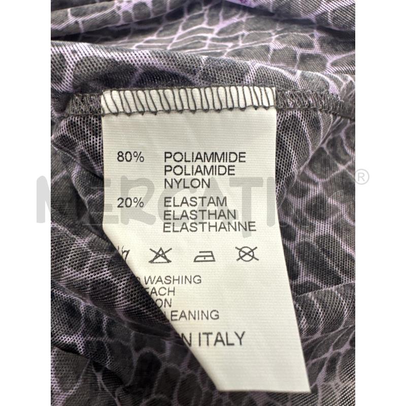 MAGLIA DONNA BLUMARINE PITONATA GRIGIO VILA FIORI VIOLA | Mercatino dell'Usato Molfetta 5