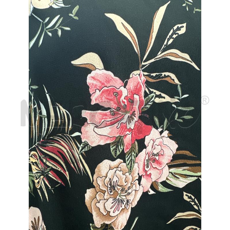 MAGLIA DONNA LUISA VIOLA NERO FIORI ROSA | Mercatino dell'Usato Molfetta 3