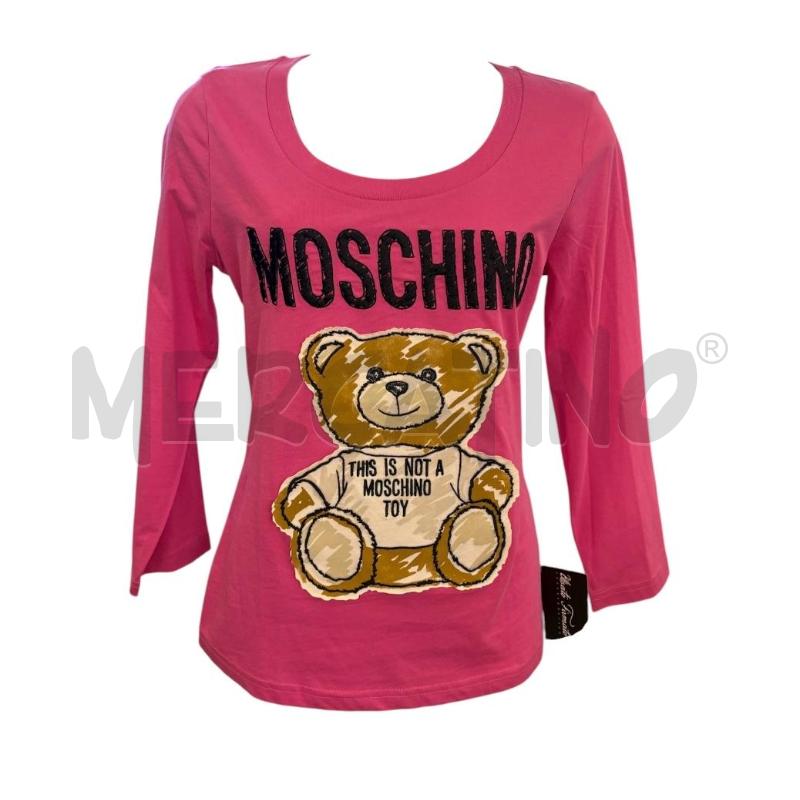 MAGLIA DONNA MOSCHINO FUXIA ORSETTO | Mercatino dell'Usato Molfetta 1