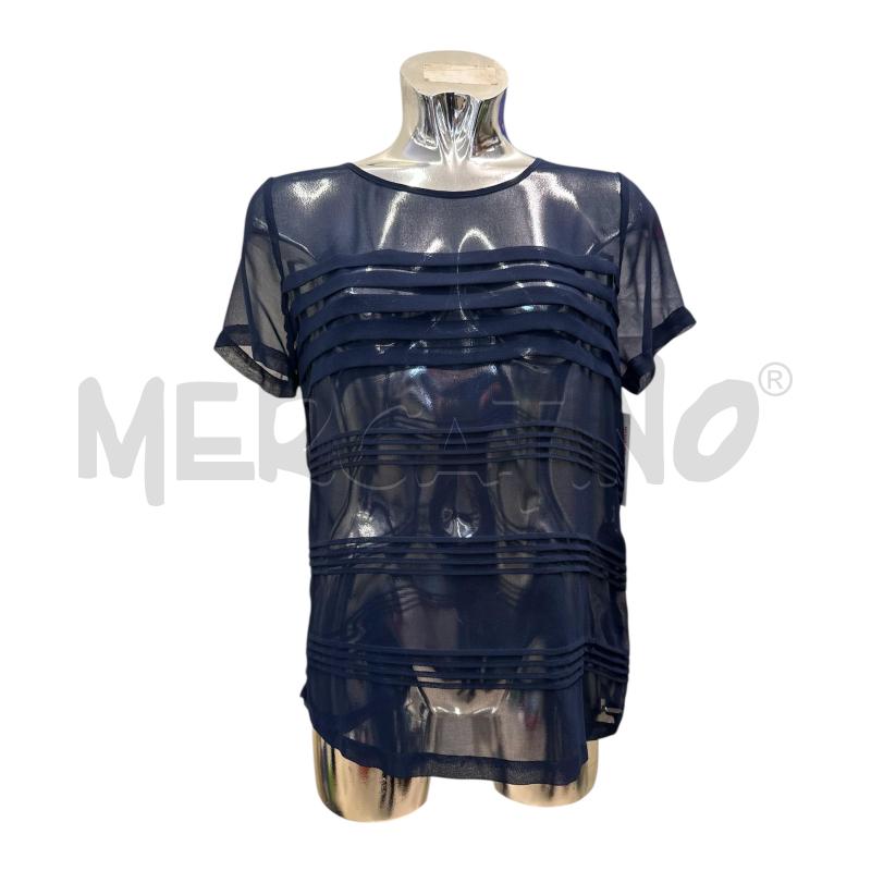 MAGLIA DONNA PATRIZIA PEPE BLU PLISSE  | Mercatino dell'Usato Molfetta 1