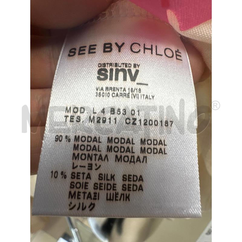 MAGLIA DONNA SEE BY CHLOÈ PANNA SCRITTA MODAL E SETA | Mercatino dell'Usato Molfetta 3