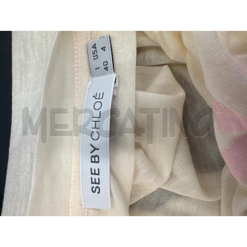 MAGLIA DONNA SEE BY CHLOÈ PANNA SCRITTA MODAL E SETA | Mercatino dell'Usato Molfetta 4