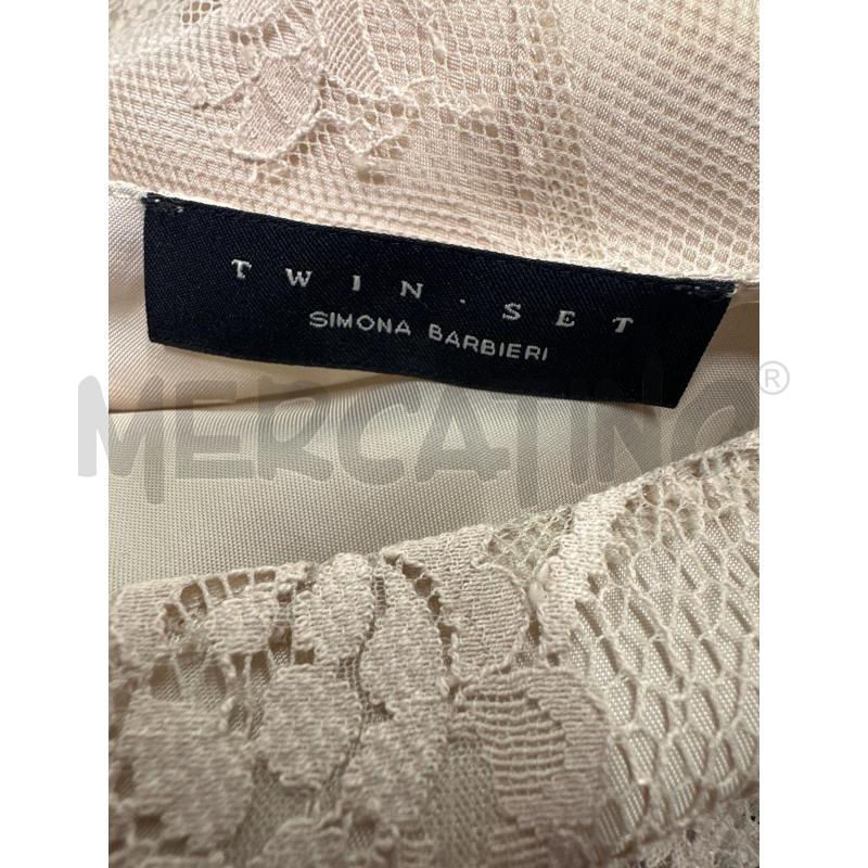 MAGLIA DONNA TWINSET BEIGE PIZZO PIETRE | Mercatino dell'Usato Molfetta 4