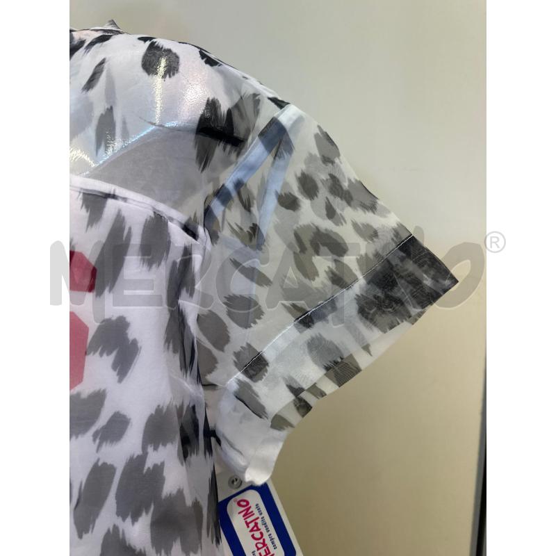 MAGLIA DONNA TWINSET BIANCA STAMPA MACULATA NERA VELATA | Mercatino dell'Usato Molfetta 2
