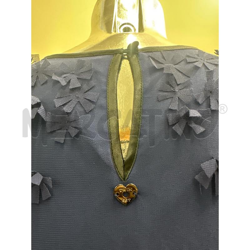 MAGLIA DONNA TWINSET BLU FIOCCHI RILIEVO | Mercatino dell'Usato Molfetta 3