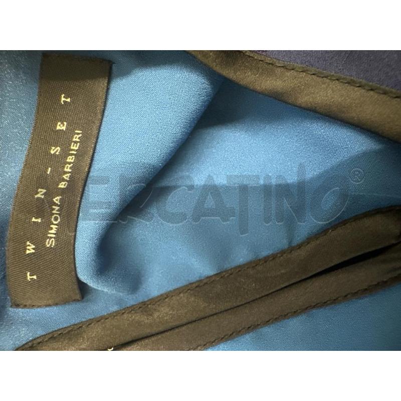 MAGLIA DONNA TWINSET BLU FIOCCHI RILIEVO | Mercatino dell'Usato Molfetta 4