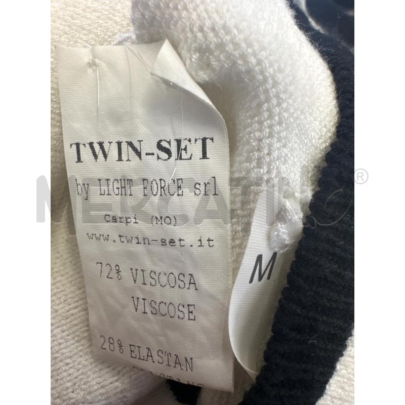 MAGLIA DONNA TWIN SET NERO E BIANCO | Mercatino dell'Usato Molfetta 4