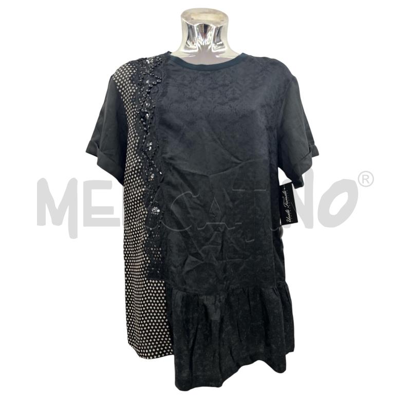 MAGLIA DONNA TWIN SET NERO STAMPATO FASCIA POIS | Mercatino dell'Usato Molfetta 1