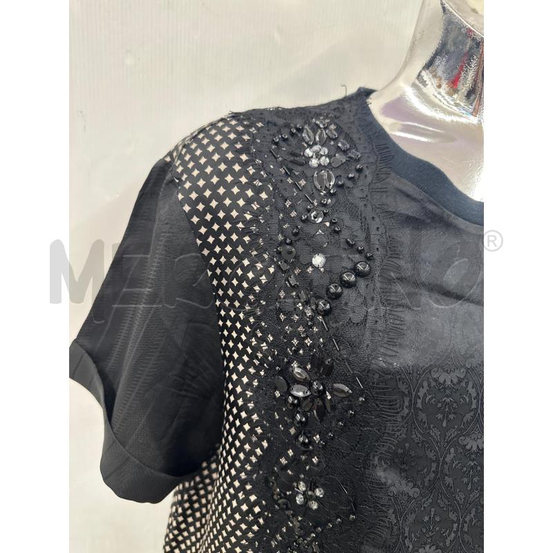 MAGLIA DONNA TWIN SET NERO STAMPATO FASCIA POIS | Mercatino dell'Usato Molfetta 2