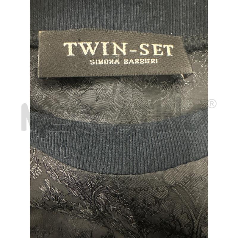 MAGLIA DONNA TWIN SET NERO STAMPATO FASCIA POIS | Mercatino dell'Usato Molfetta 3