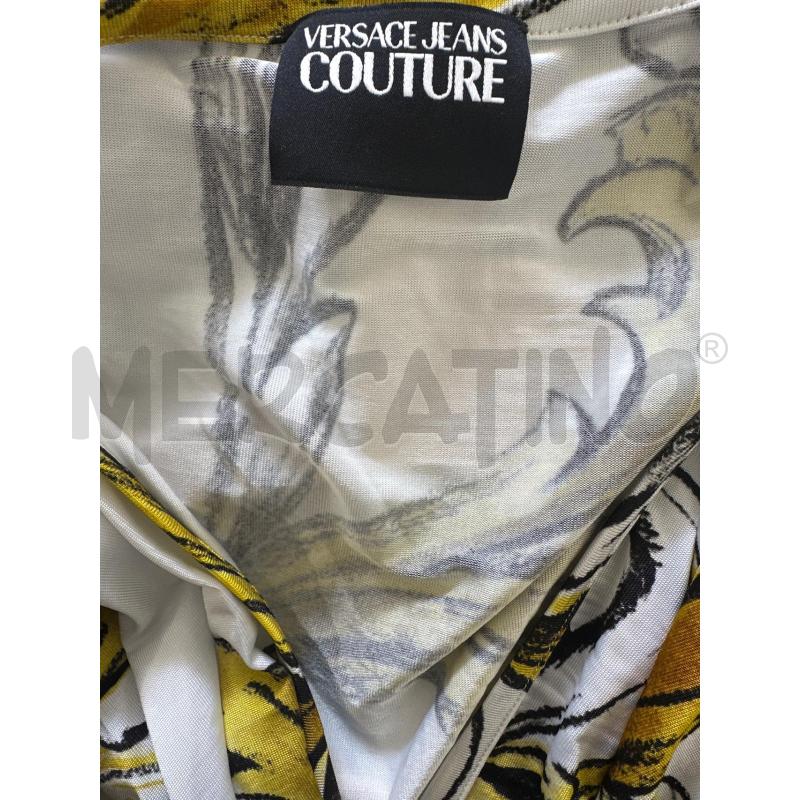 MAGLIA DONNA VERSACE JEANS COTURE BIANCO FANTASIA GIALLO | Mercatino dell'Usato Molfetta 3
