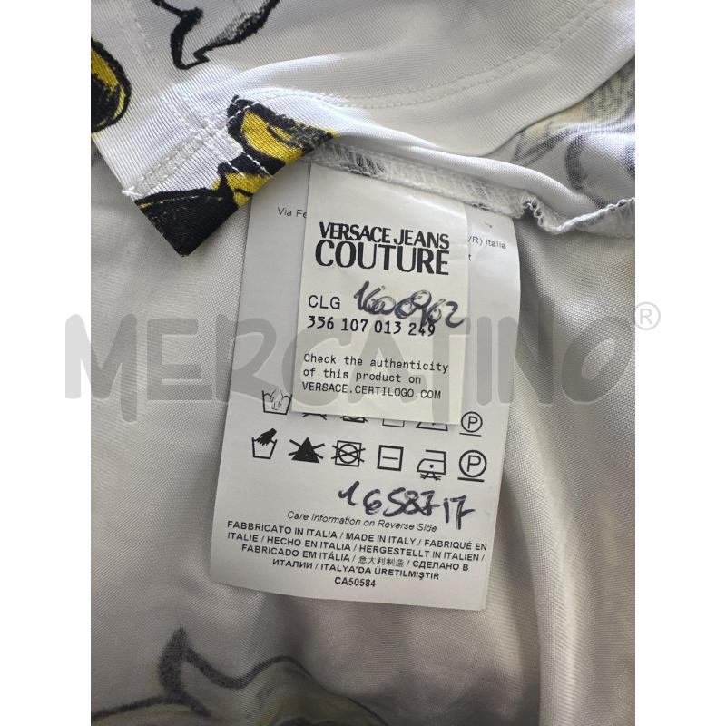 MAGLIA DONNA VERSACE JEANS COTURE BIANCO FANTASIA GIALLO | Mercatino dell'Usato Molfetta 4
