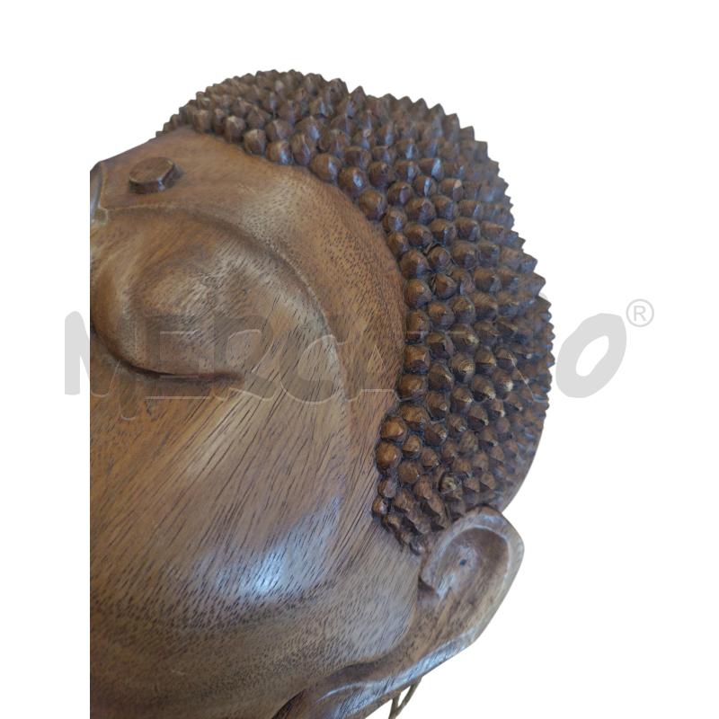 MASCHERA LEGNO ETNICA BUDDHA INDIANO  | Mercatino dell'Usato Molfetta 3
