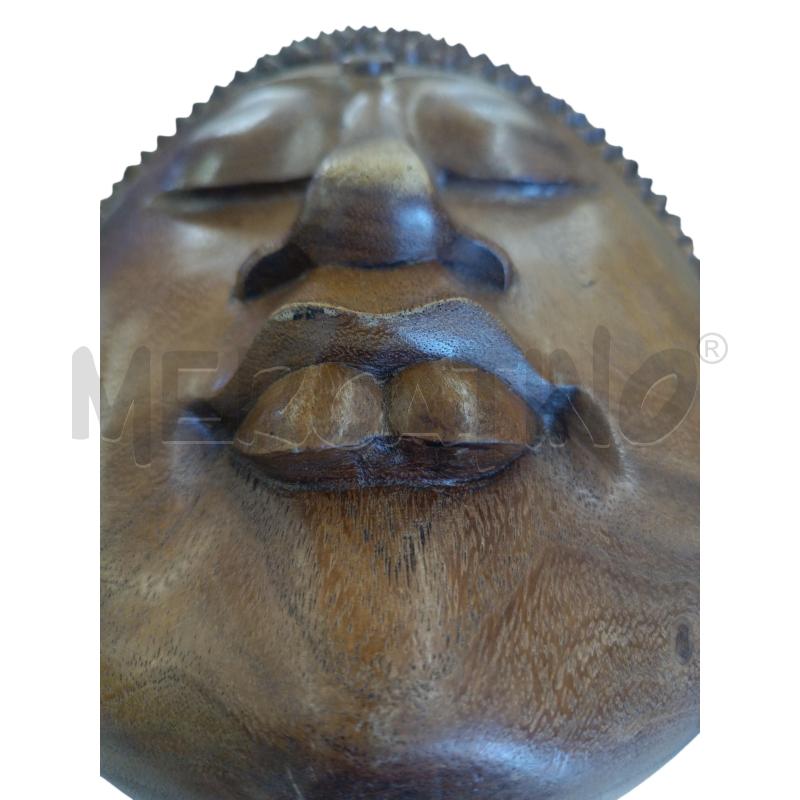 MASCHERA LEGNO ETNICA BUDDHA INDIANO  | Mercatino dell'Usato Molfetta 4