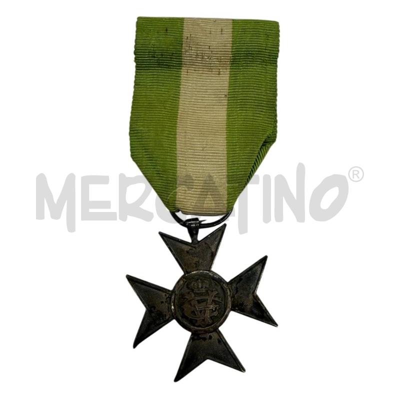 MEDAGLIA CROCE IN ARG FASCETTA VERDE BN | Mercatino dell'Usato Molfetta 2