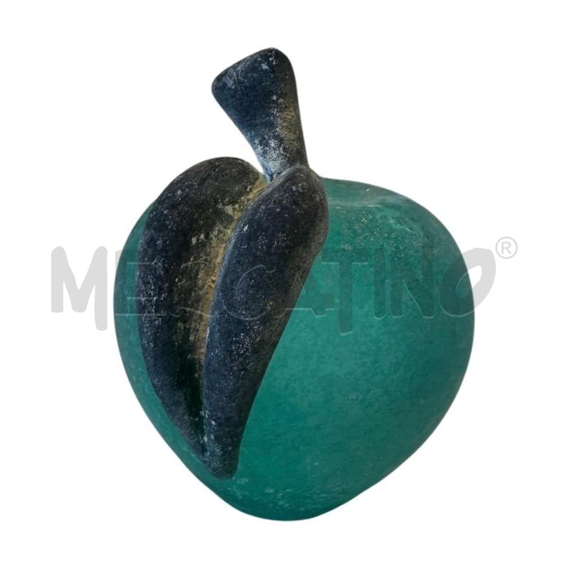 MELA VERDE MURANO SCAVO GHISETTI 8 CM FOGLIA NERA | Mercatino dell'Usato Molfetta 2