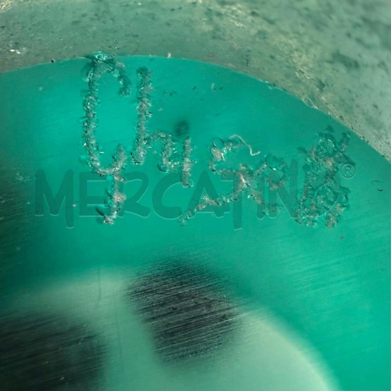 MELA VERDE MURANO SCAVO GHISETTI 8 CM FOGLIA NERA | Mercatino dell'Usato Molfetta 5