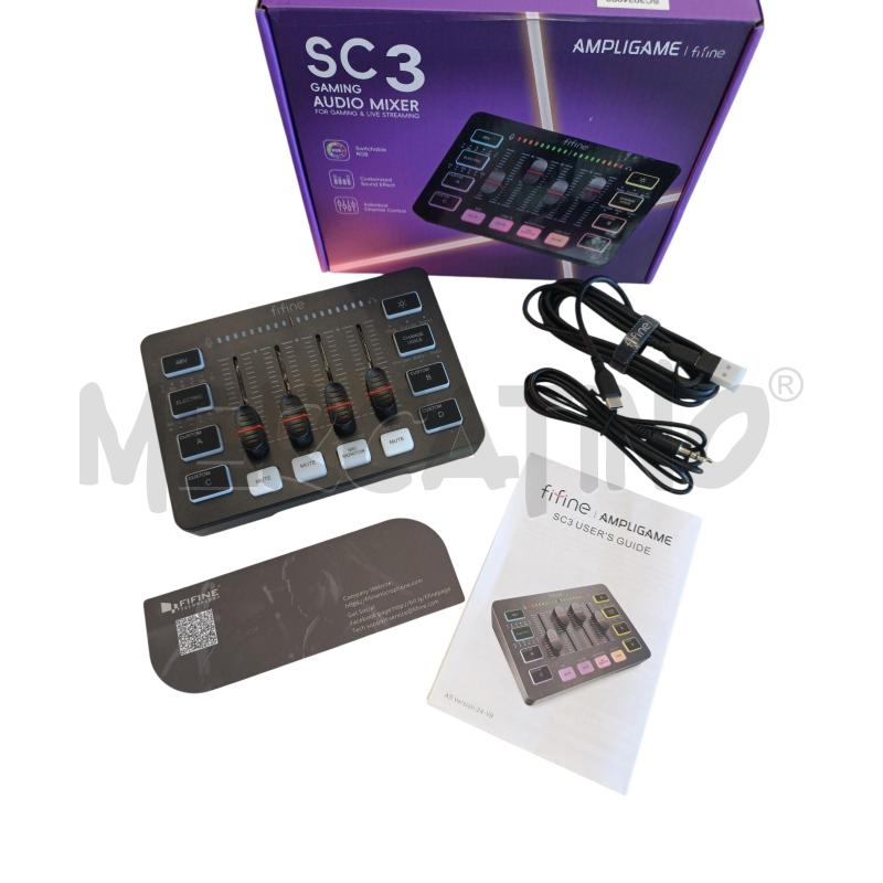 MIXER SC3 GAMING AUDIO AMPLIGAME  | Mercatino dell'Usato Molfetta 2