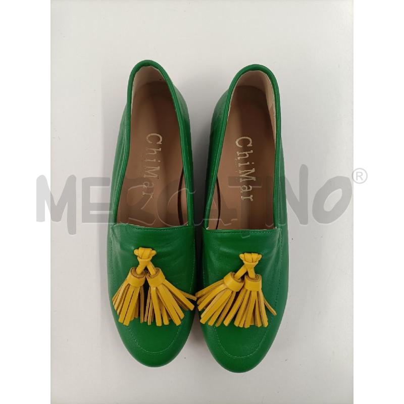 MOCASSINI DONNA CHIMAR VERDE NAPPINE GIALLO | Mercatino dell'Usato Molfetta 2