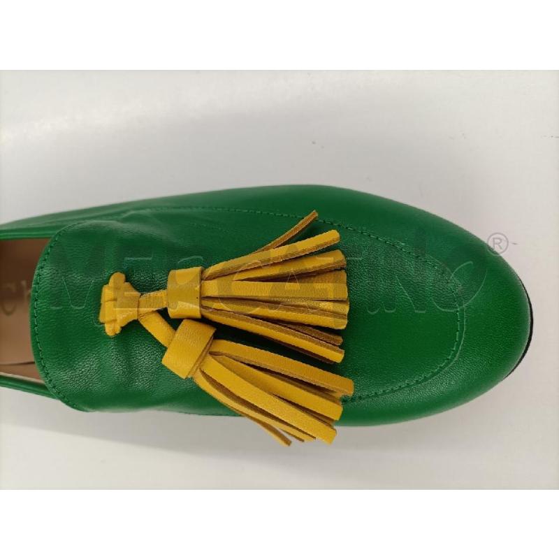 MOCASSINI DONNA CHIMAR VERDE NAPPINE GIALLO | Mercatino dell'Usato Molfetta 5