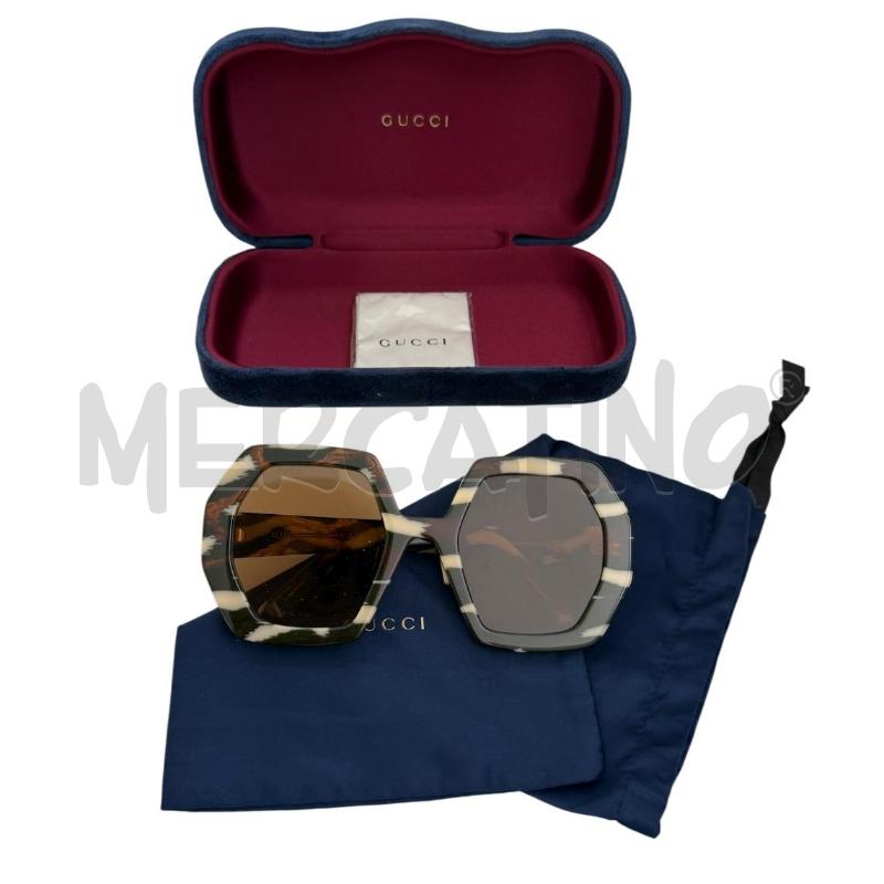 OCCHIALI DONNA GUCCI GG0772S MARRONE E PANNA  | Mercatino dell'Usato Molfetta 1