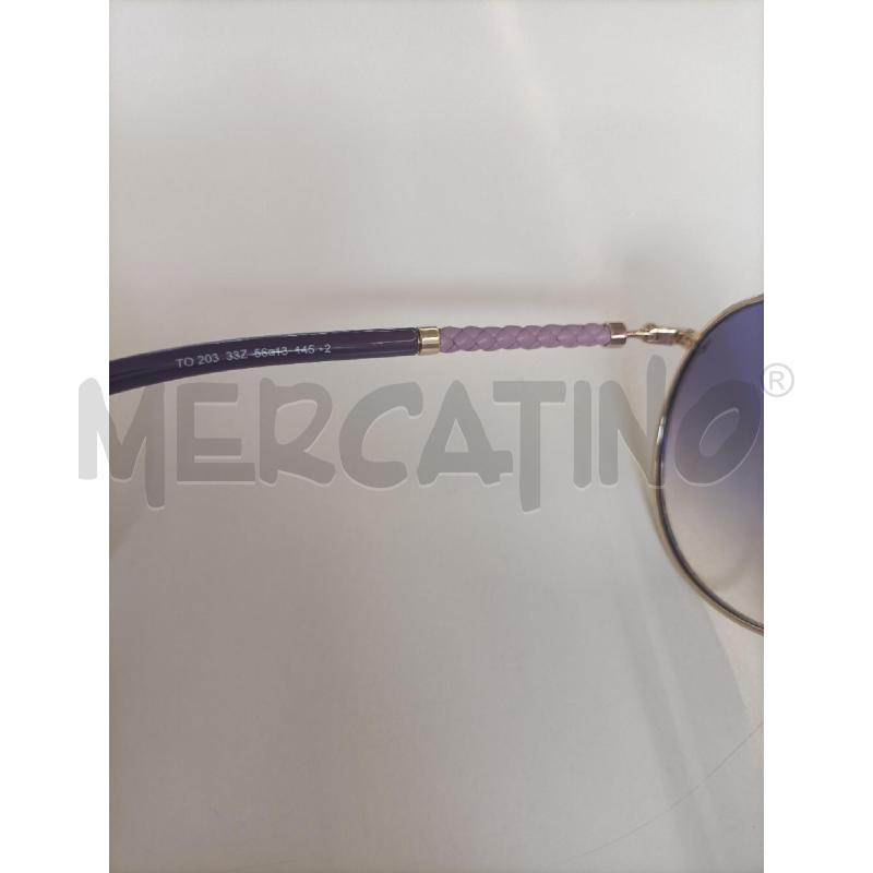 OCCHIALI DONNA TOD'S DORATI ASTE PELLE LILLA | Mercatino dell'Usato Molfetta 3